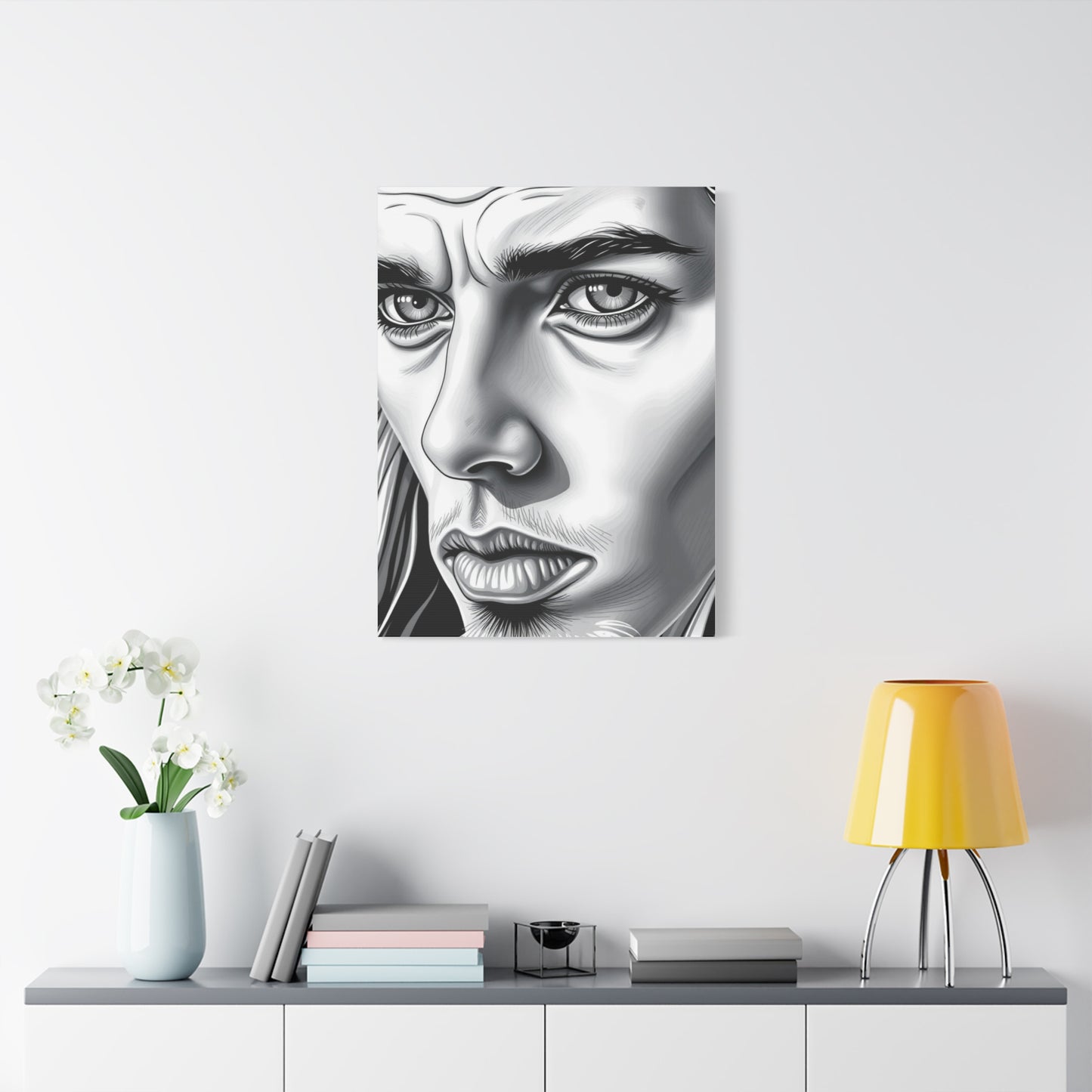 Supreme Black and White Illustrations Art Collection Wall Art & Canvas Print