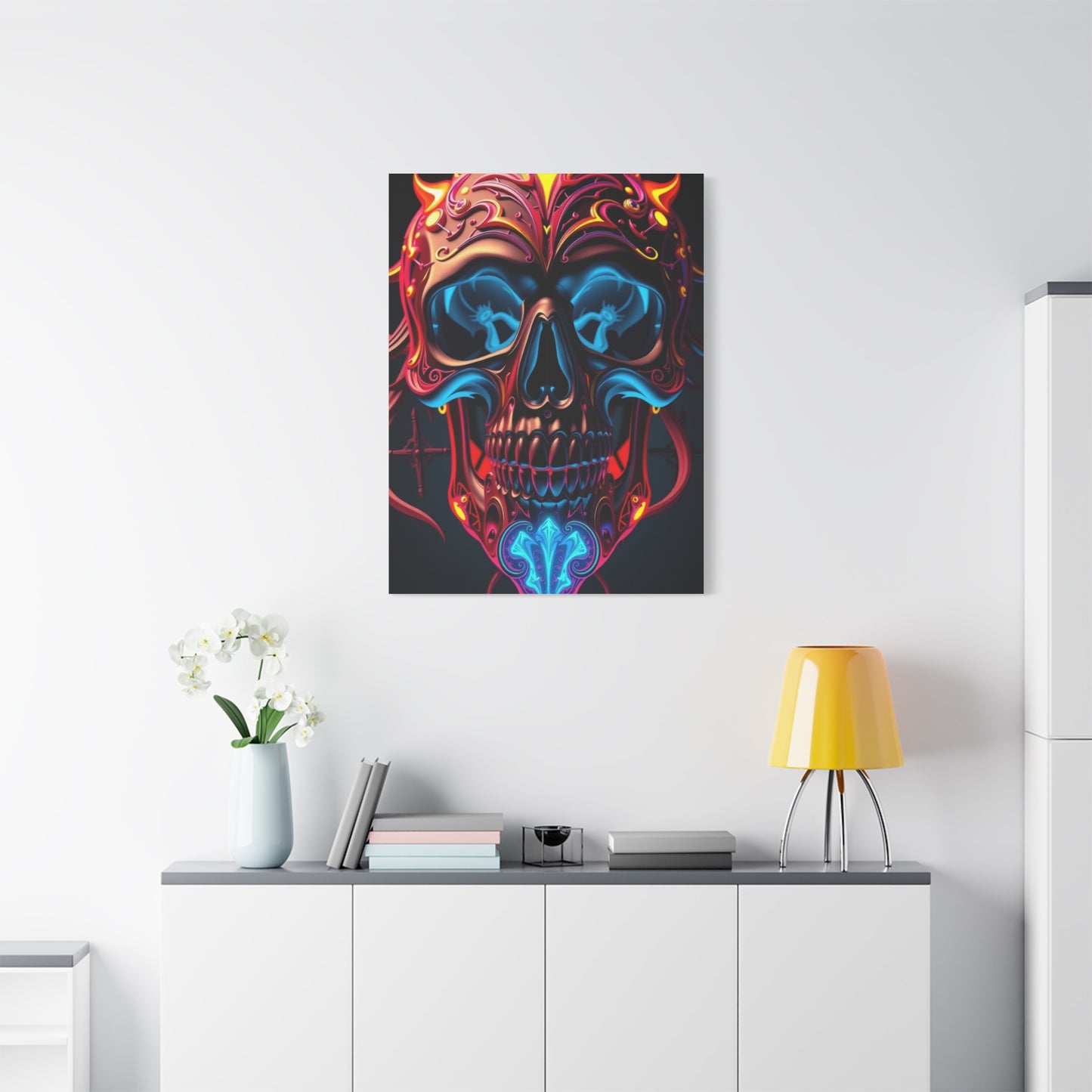 Supreme 3D Trippy Skull Art By Ali Gulec Art Collection Wall Art & Canvas Print