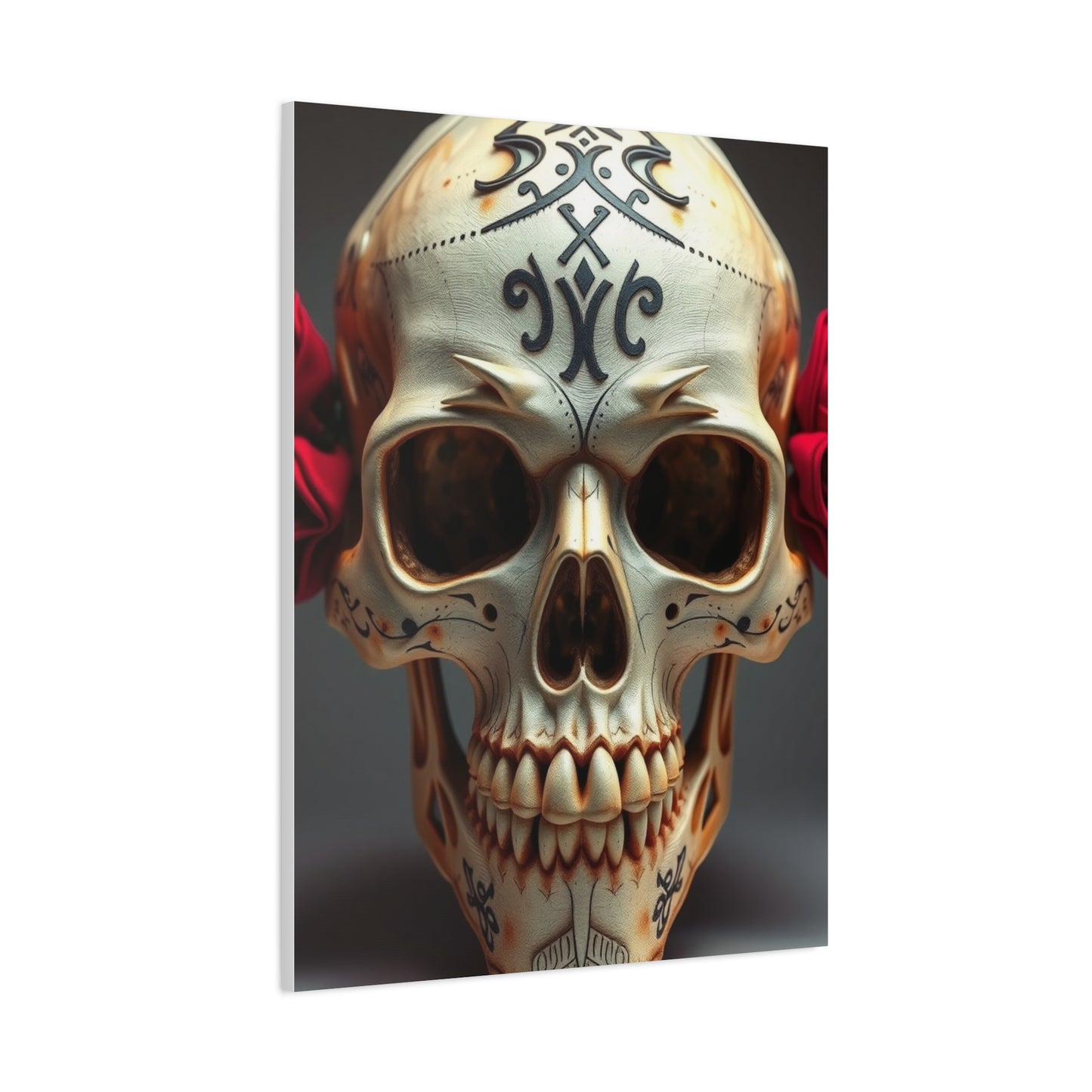 Imperial Bone Portrait Wall Art & Canvas Print