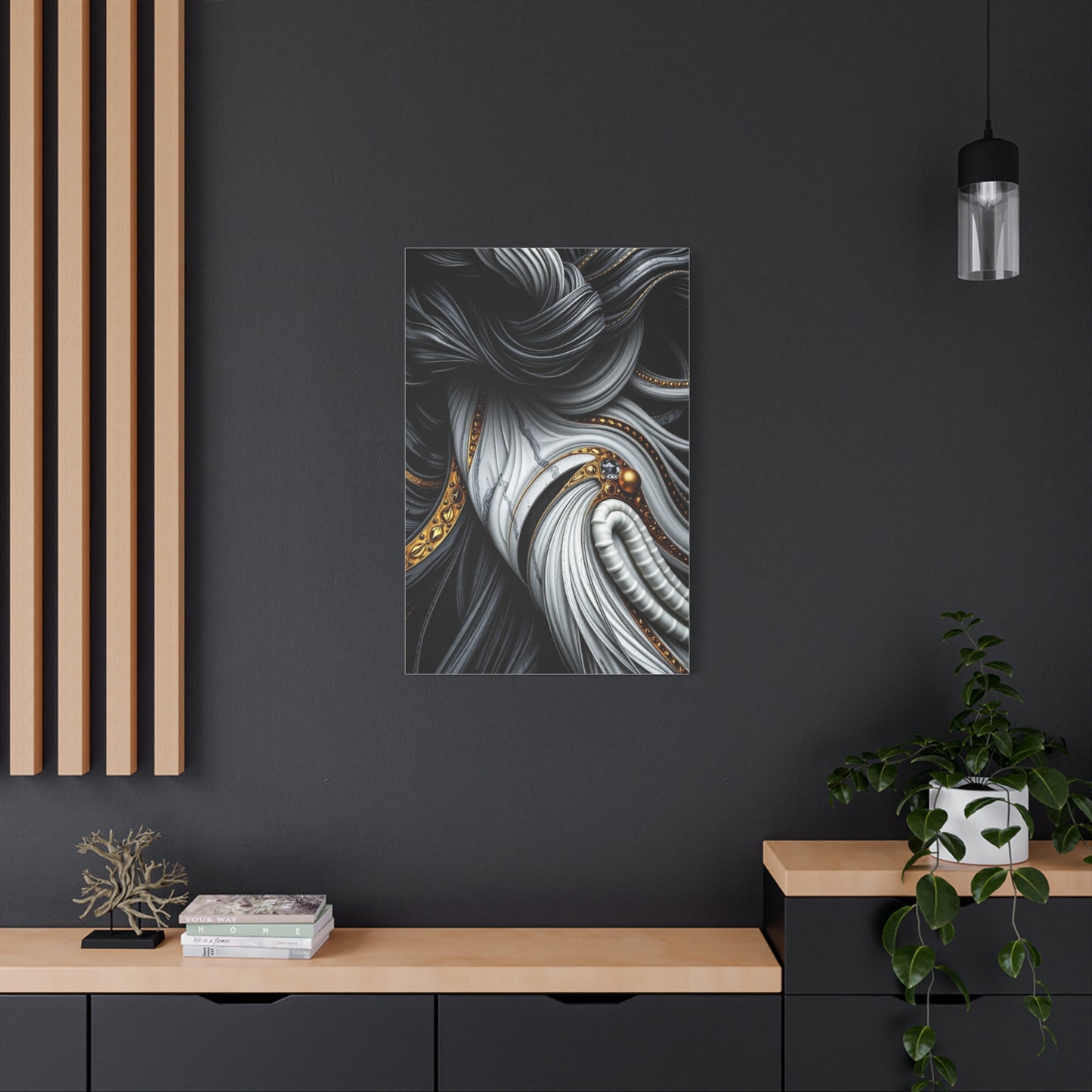 Black White and Gold Art Luxury Canvas Wall Art & Canvas Print