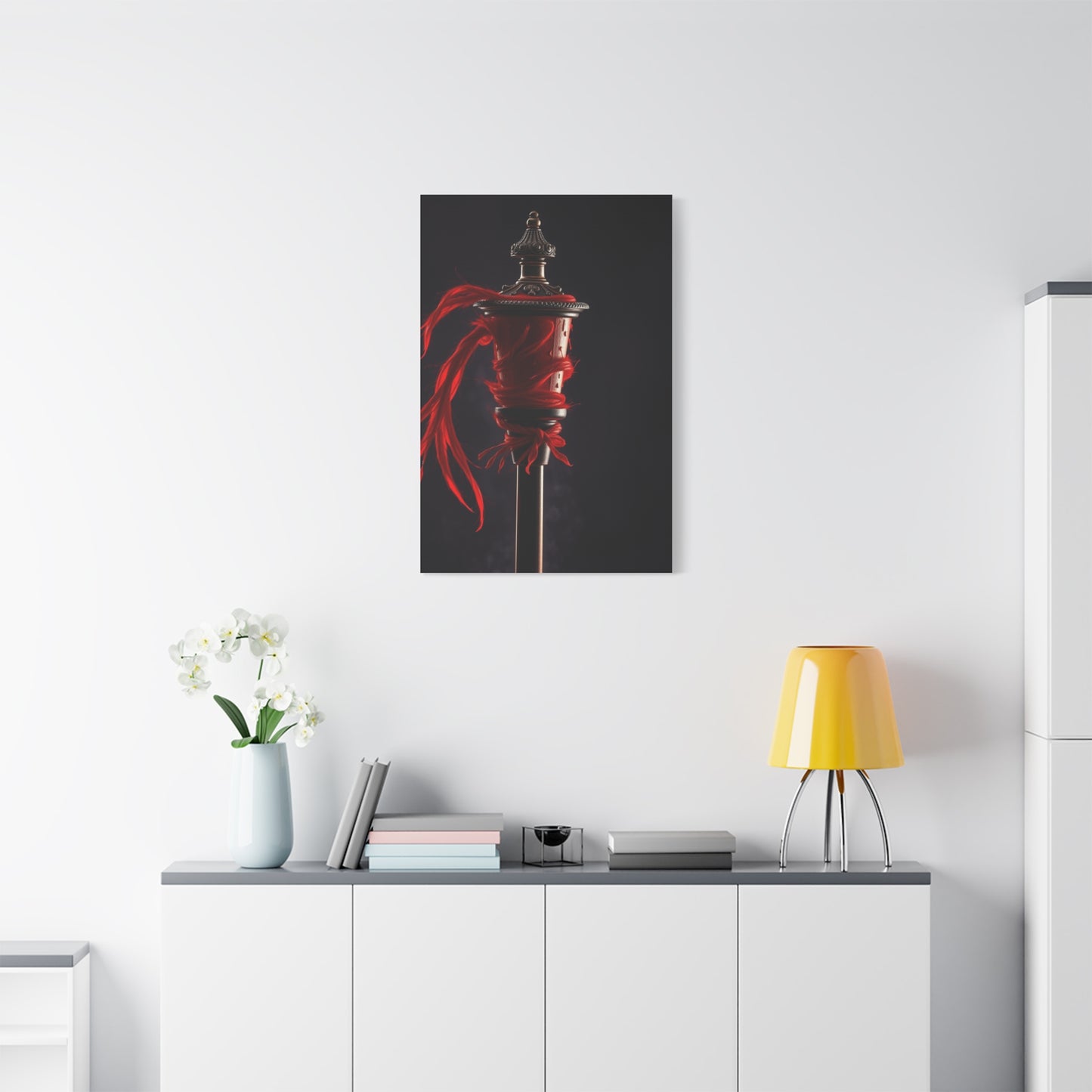 Crimson Symphony Canvas Wall Art & Canvas Print