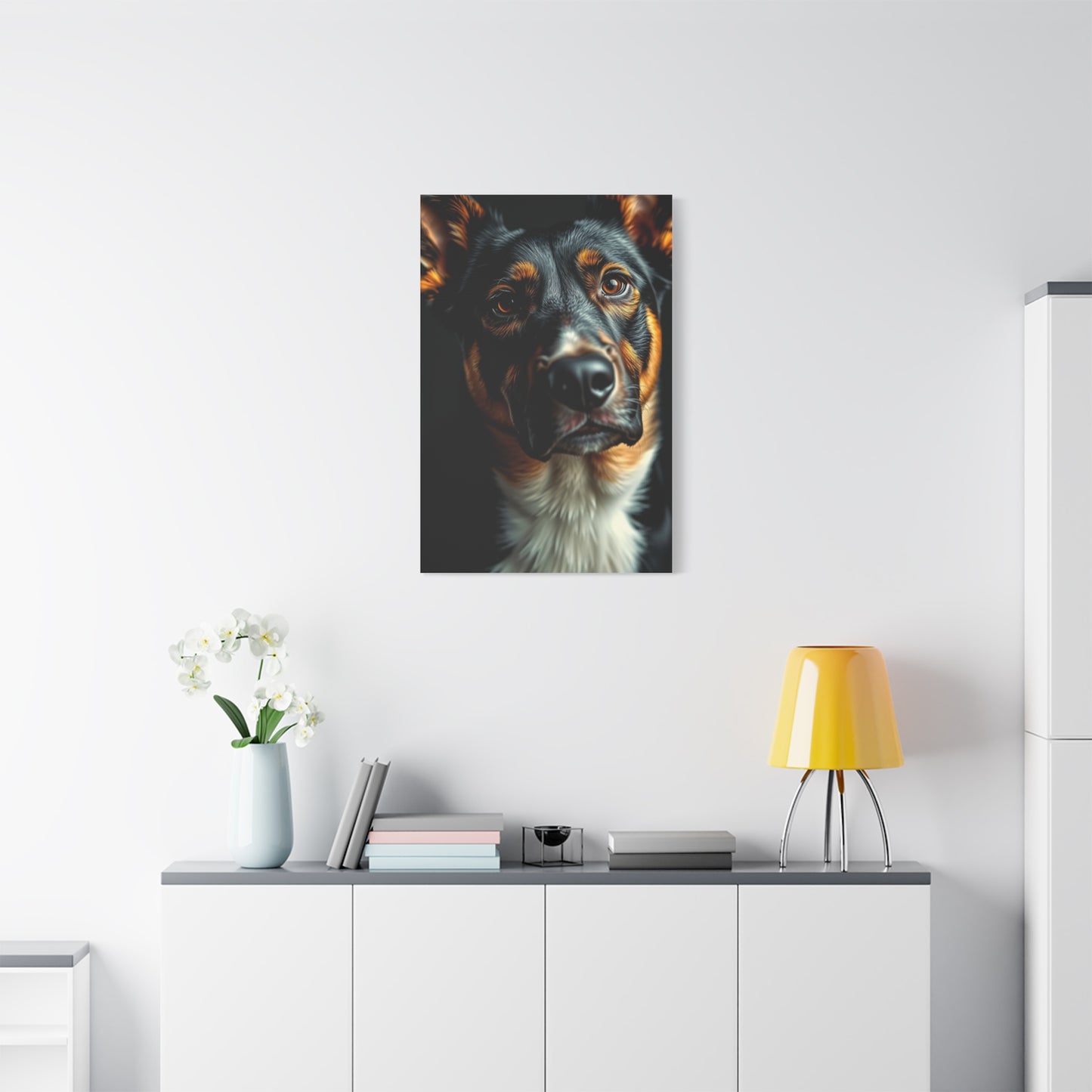 Supreme Black and Tan Art Collection Wall Art & Canvas Print