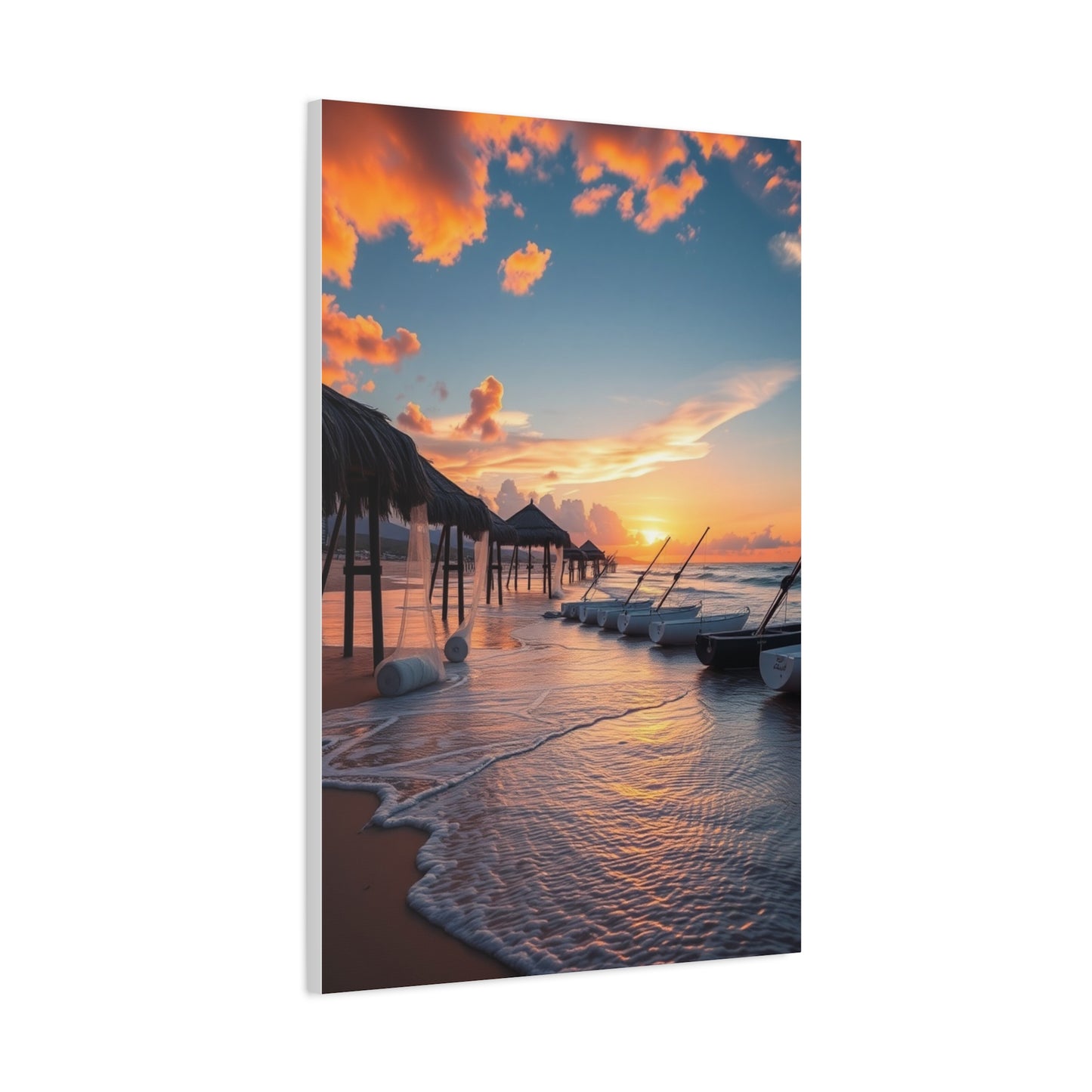 Beach Sunrise and Sunset Art Refined Canvas Wall Art & Canvas Print