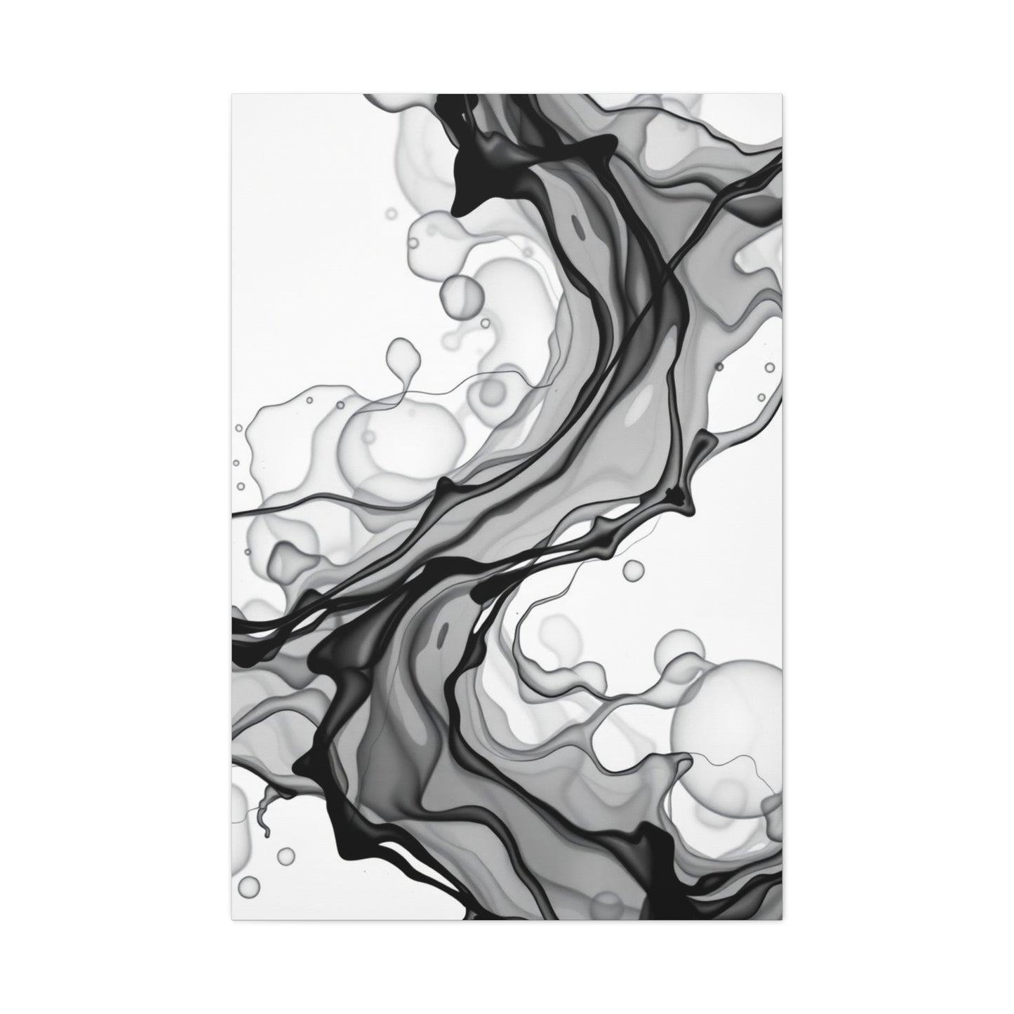 Elite Black and White Abstract Art Vision Wall Art & Canvas Print