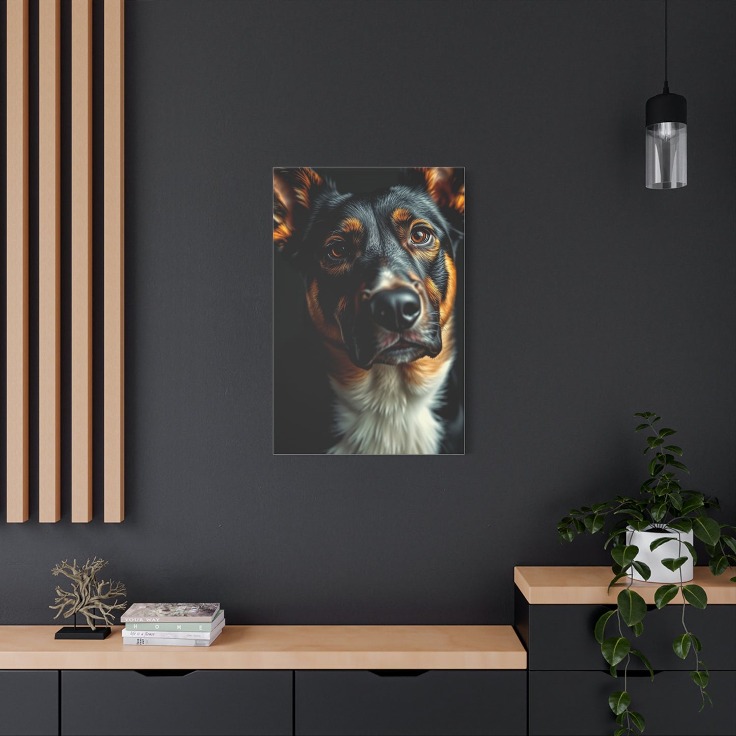 Supreme Black and Tan Art Collection Wall Art & Canvas Print