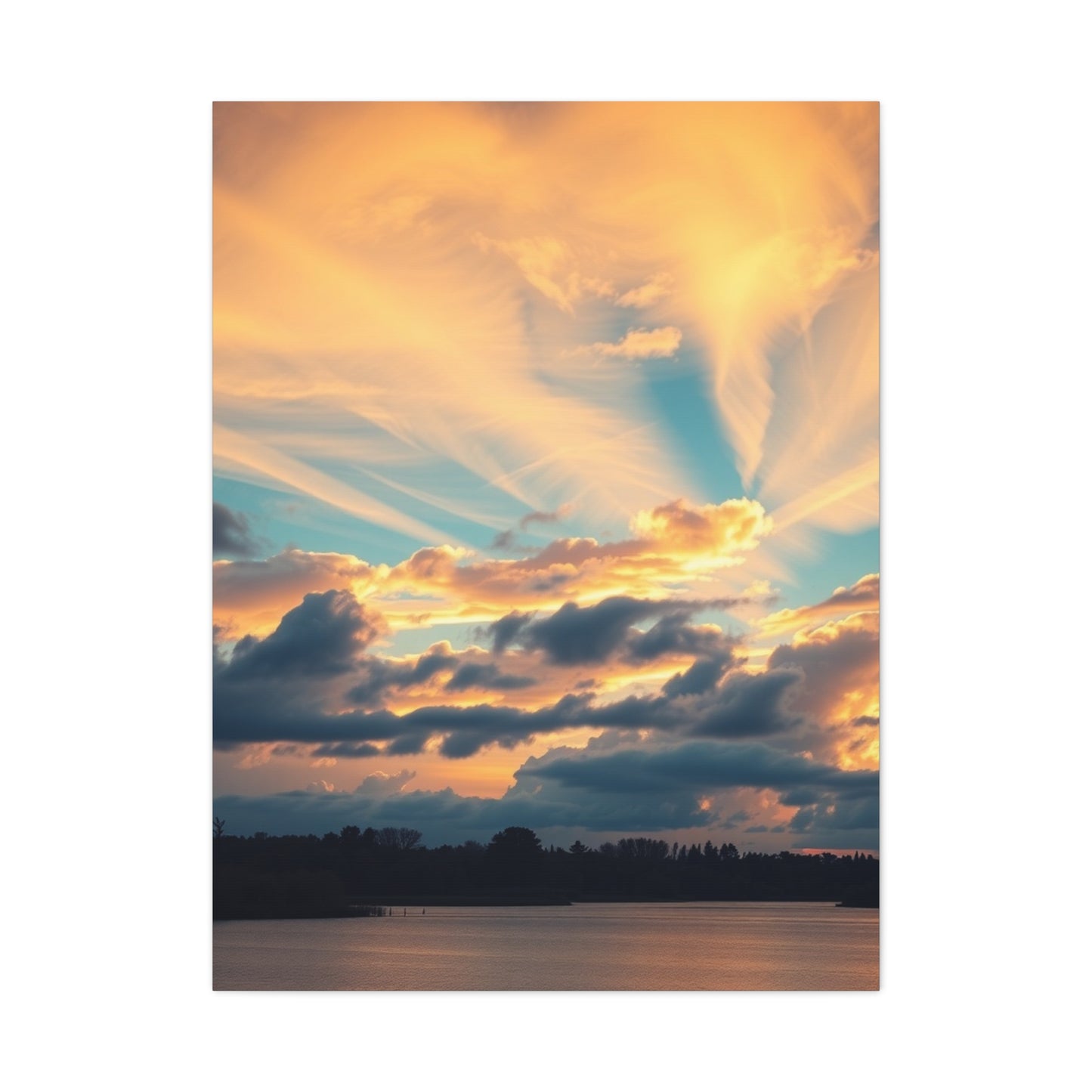 Michigan Sky Media Art Luxury Canvas Wall Art & Canvas Print