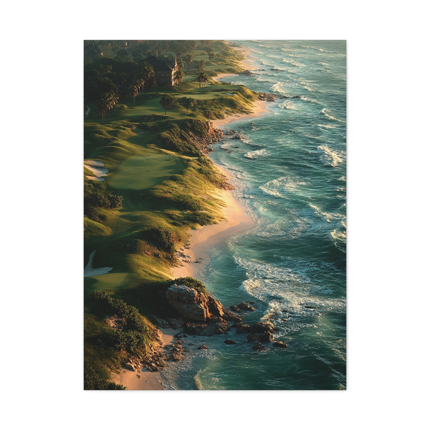 Coastal Links Golf Course Aerial Wall Art & Canvas Print