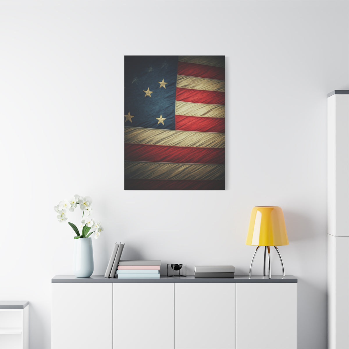 Vintage American Flag Heritage Wall Art & Canvas Prints