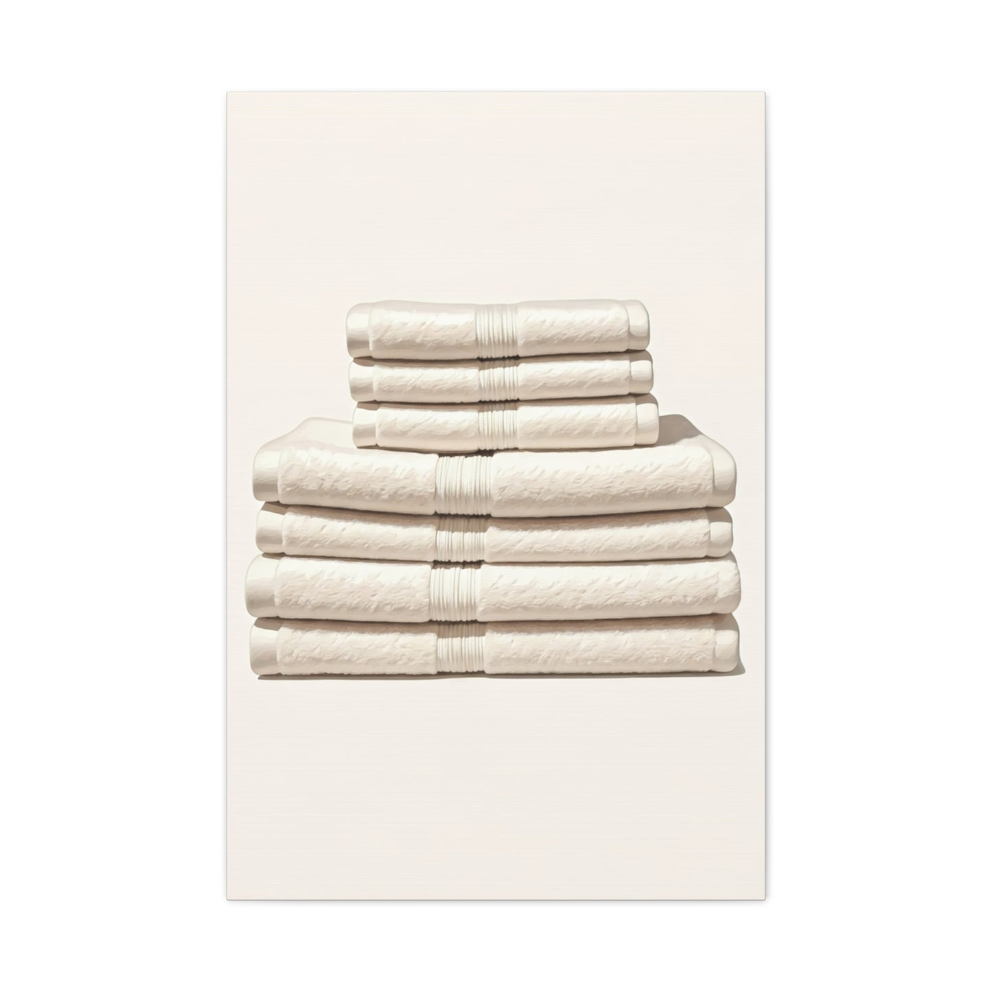Neutral Linen Stack Wall Art & Canvas Prints