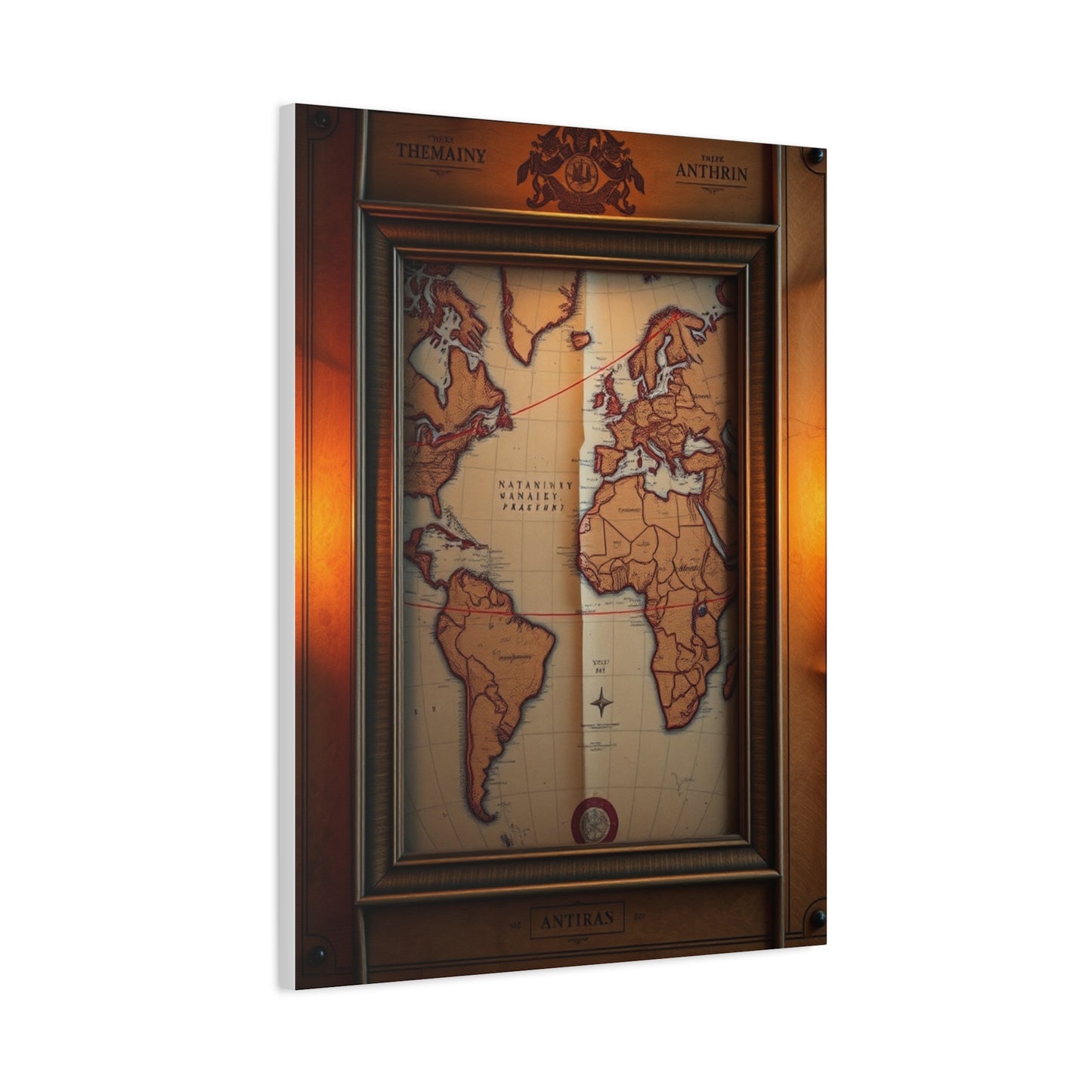 Antique Maps Art Luxury Canvas Wall Art & Canvas Print