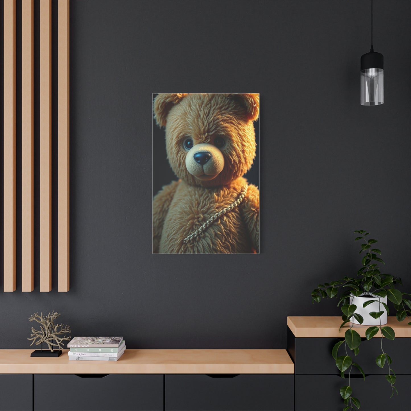 Luxe Teddy Aesthetic Canvas Wall Art & Canvas Print