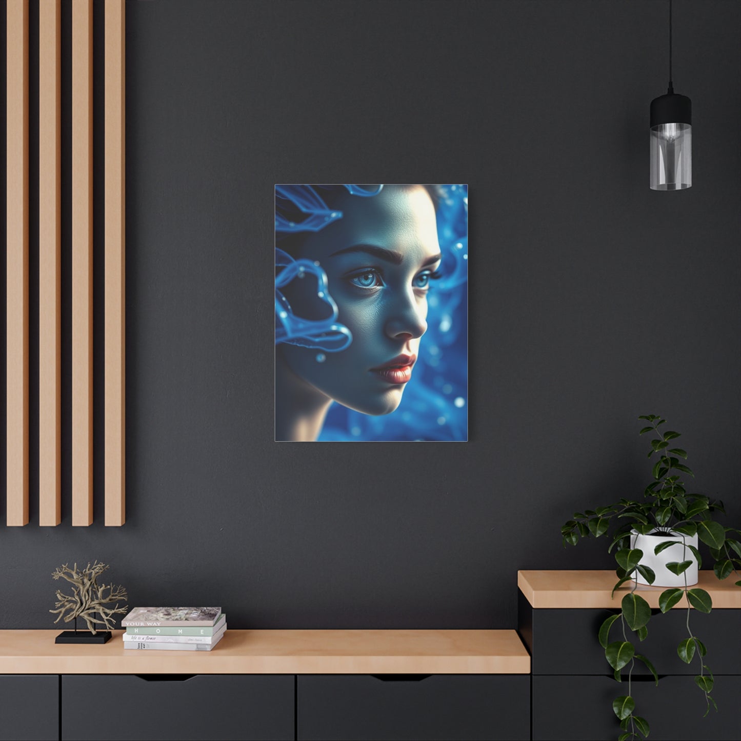 Azure Serenity Canvas Wall Art & Canvas Print