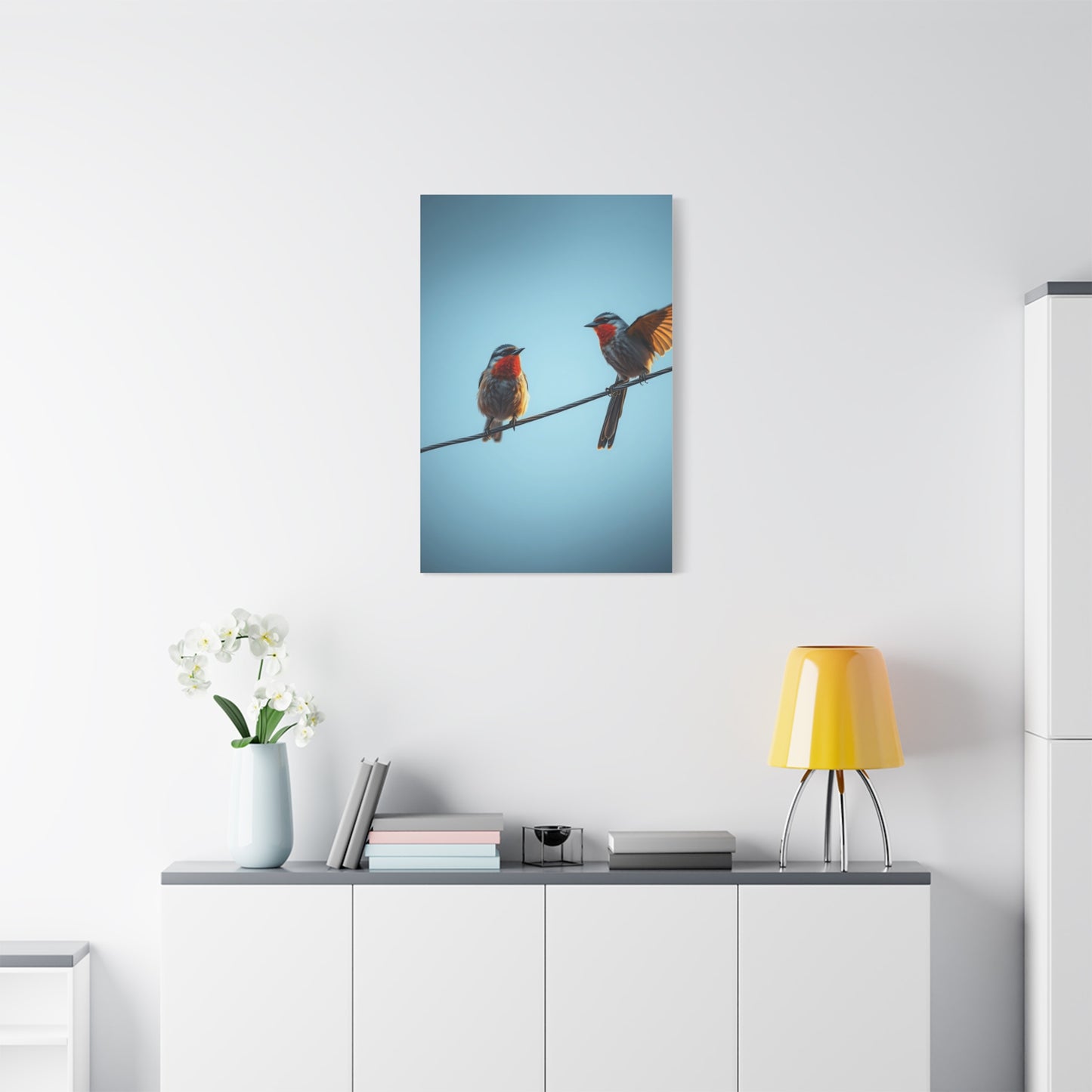 Elite Birds On a Wire Art Vision Wall Art & Canvas Print
