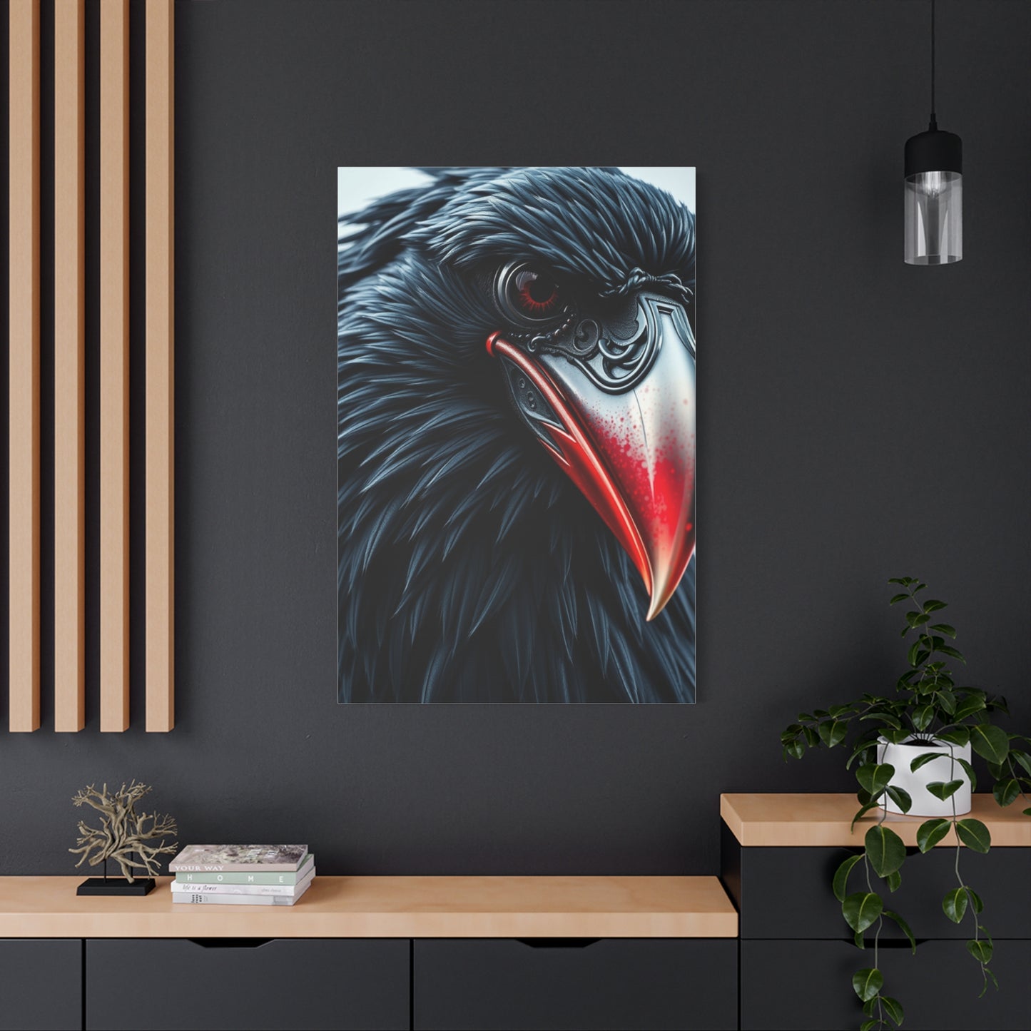 Ebon Sentinel Canvas wall art & canvas print