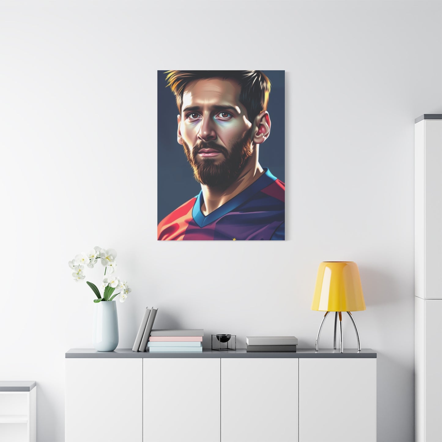 The Messi Opus: Illustrated Canvas Wall Art & Canvas Print