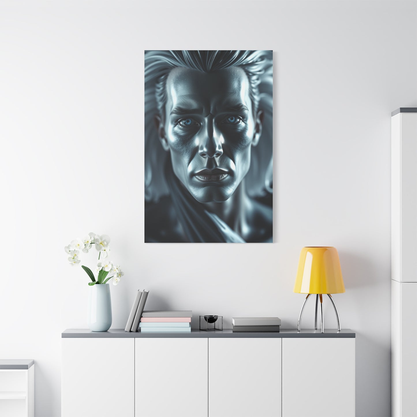 Black, White & Blue Art Supreme Gallery Wall Art & Canvas Print