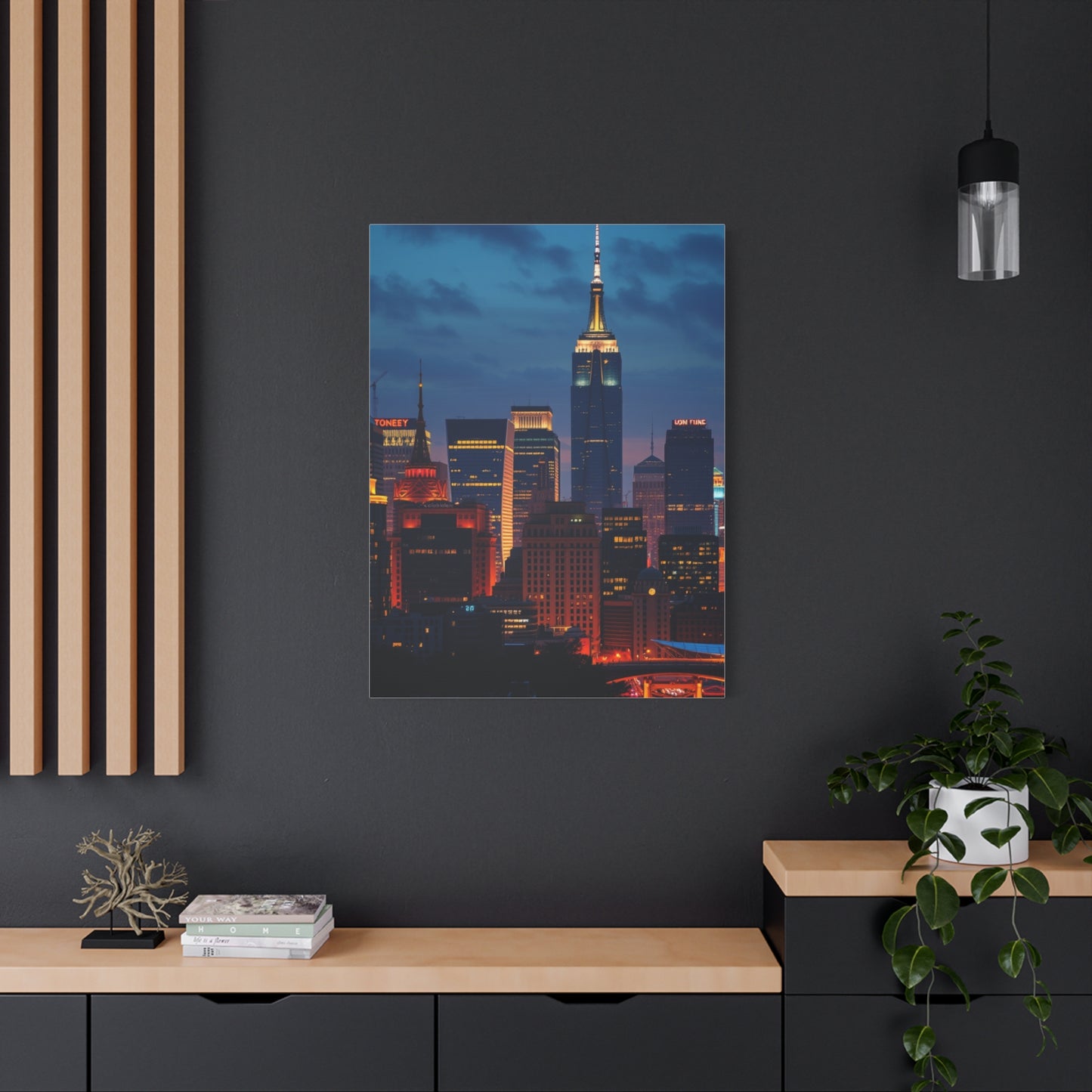 Vision City Skylines Art Art Wall Art & Canvas Print