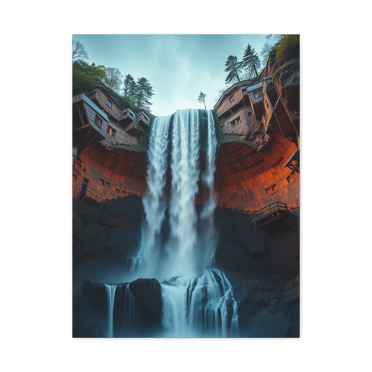 Fragmented Cascade Masterpiece Wall Art & Canvas Print