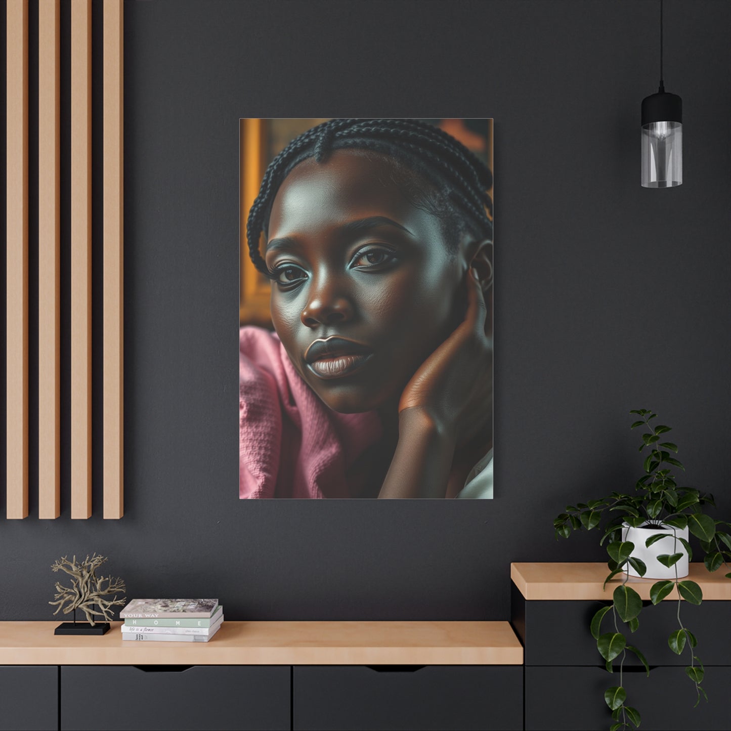 Vision Black Love Art Art Wall Art & Canvas Print