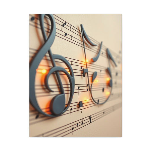 Elite Musical Notes Art Vision Wall Art & Canvas Print