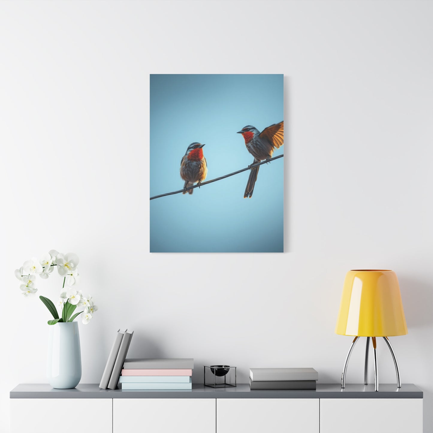 Elite Birds On a Wire Art Vision Wall Art & Canvas Print