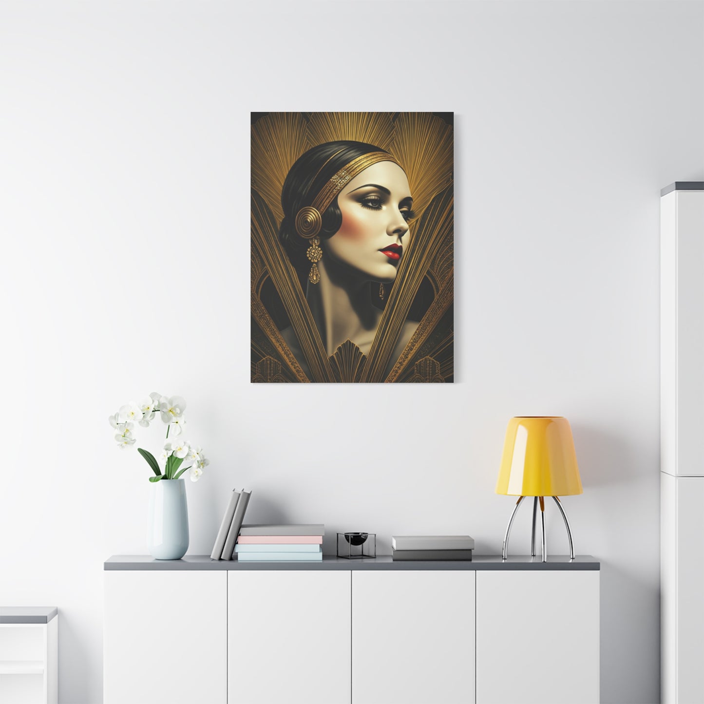 Glamorous Art Deco Portrait Wall Art & Canvas Prints