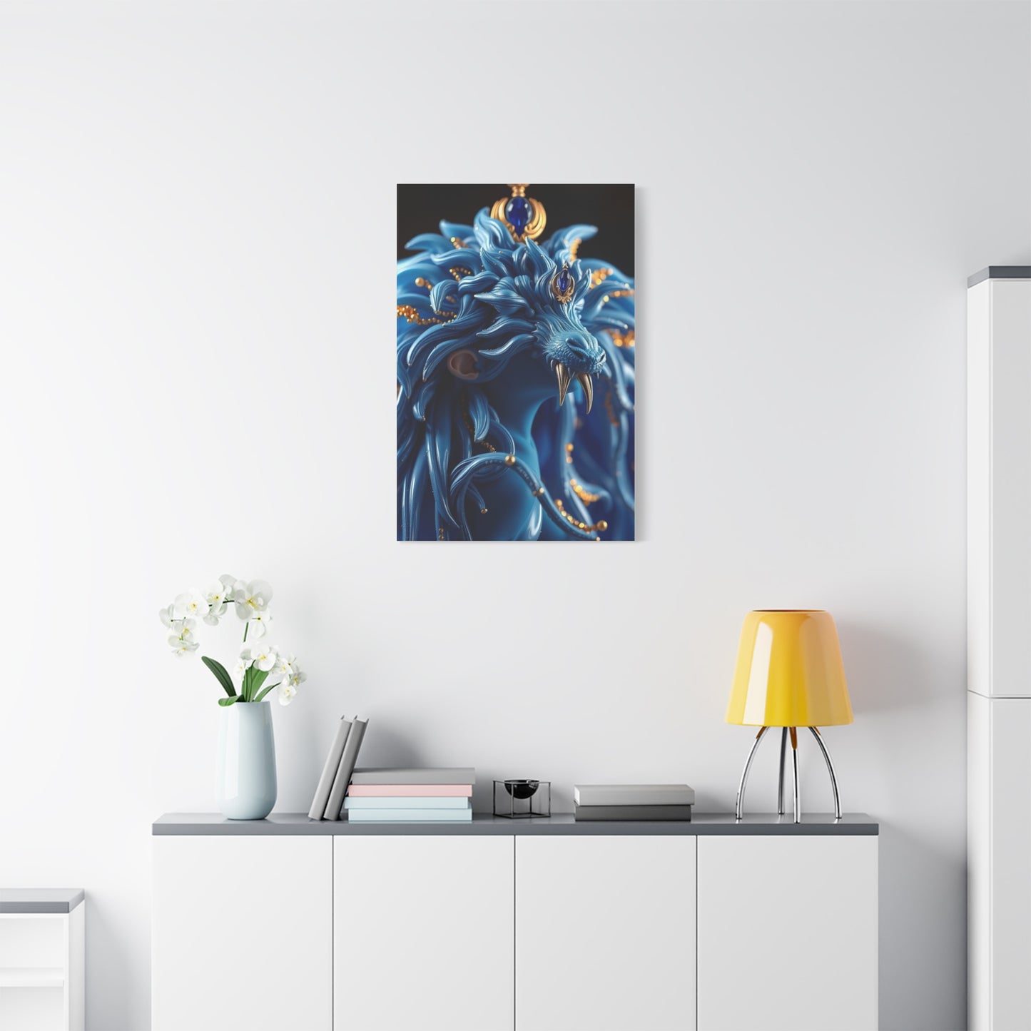 Supreme Blue & Gold Art Collection Wall Art & Canvas Print
