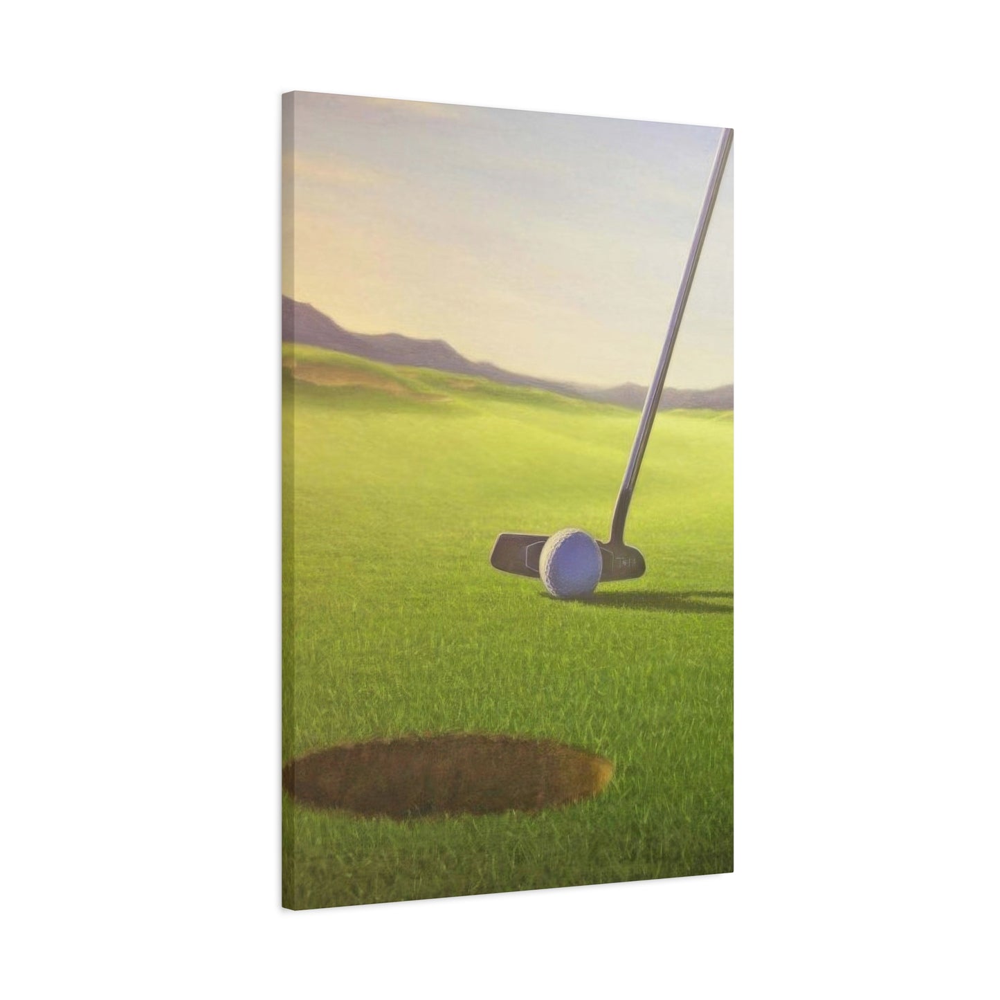 Golf Cup Ball Closeup Wall Art & Canvas Prints