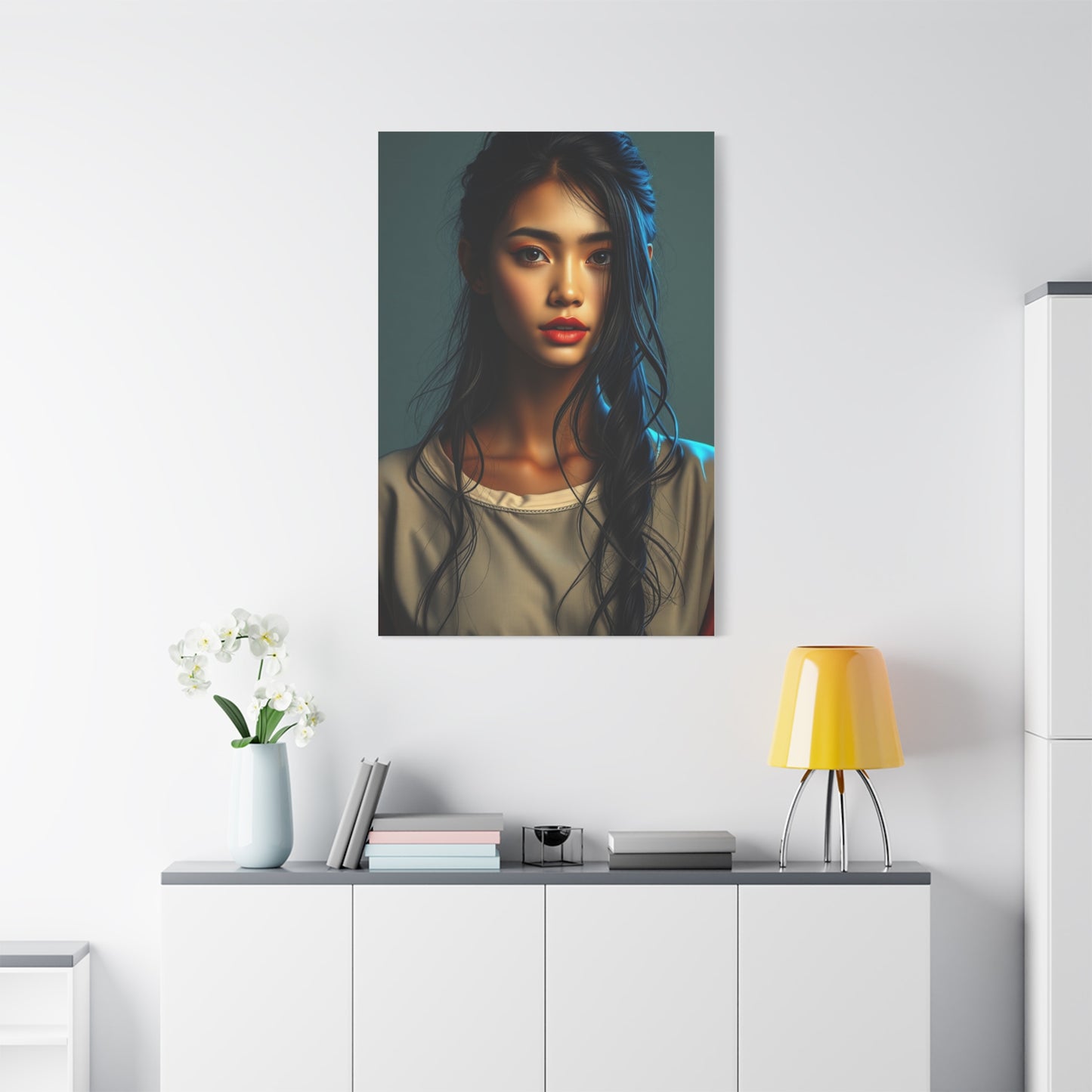 Whimsical Lady Masterpiece Wall Art & Canvas Print