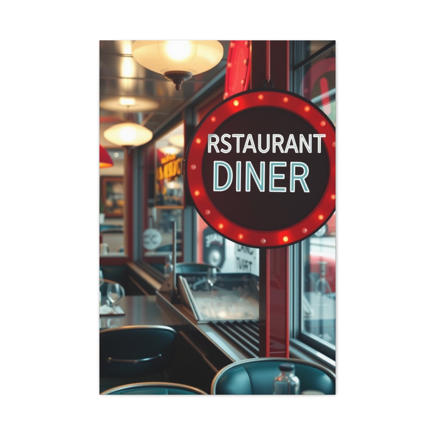 Restaurant & Diner Art Luxury Canvas Wall Art & Canvas Print