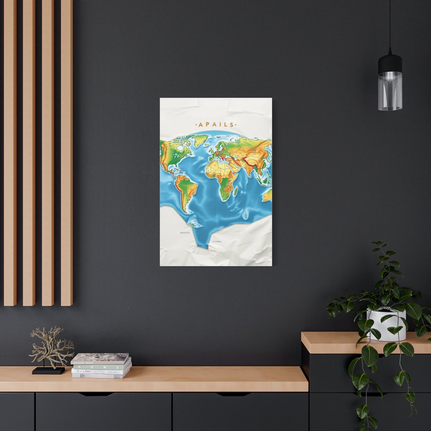 Cartographic Elegance Canvas