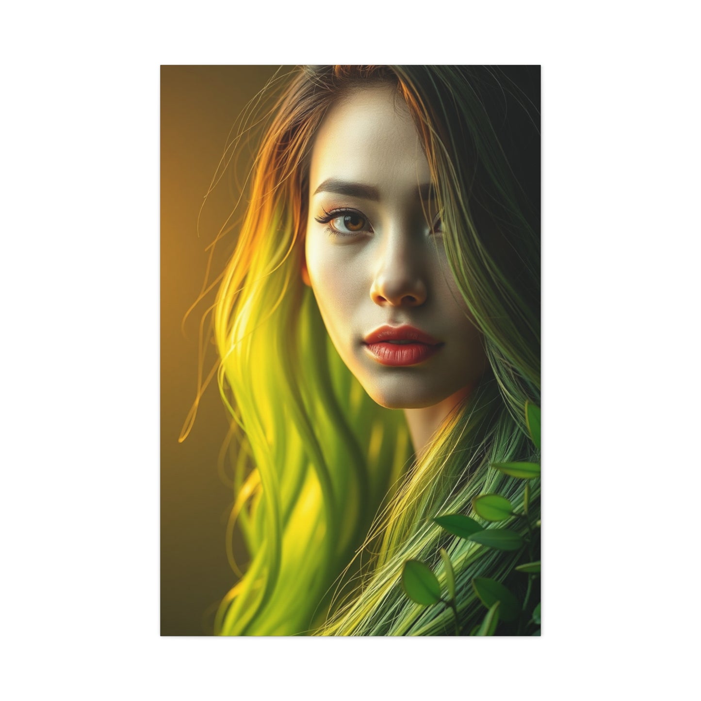 Olive Harmony Canvas Wall Art & Canvas Print