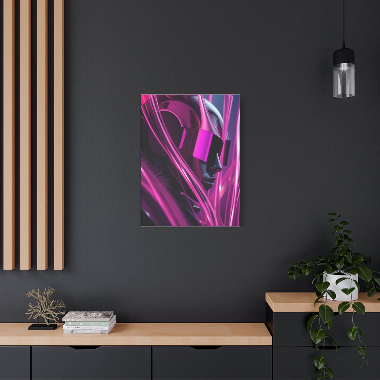 Masterpiece Black & Pink Art Vision Wall Art & Canvas Print