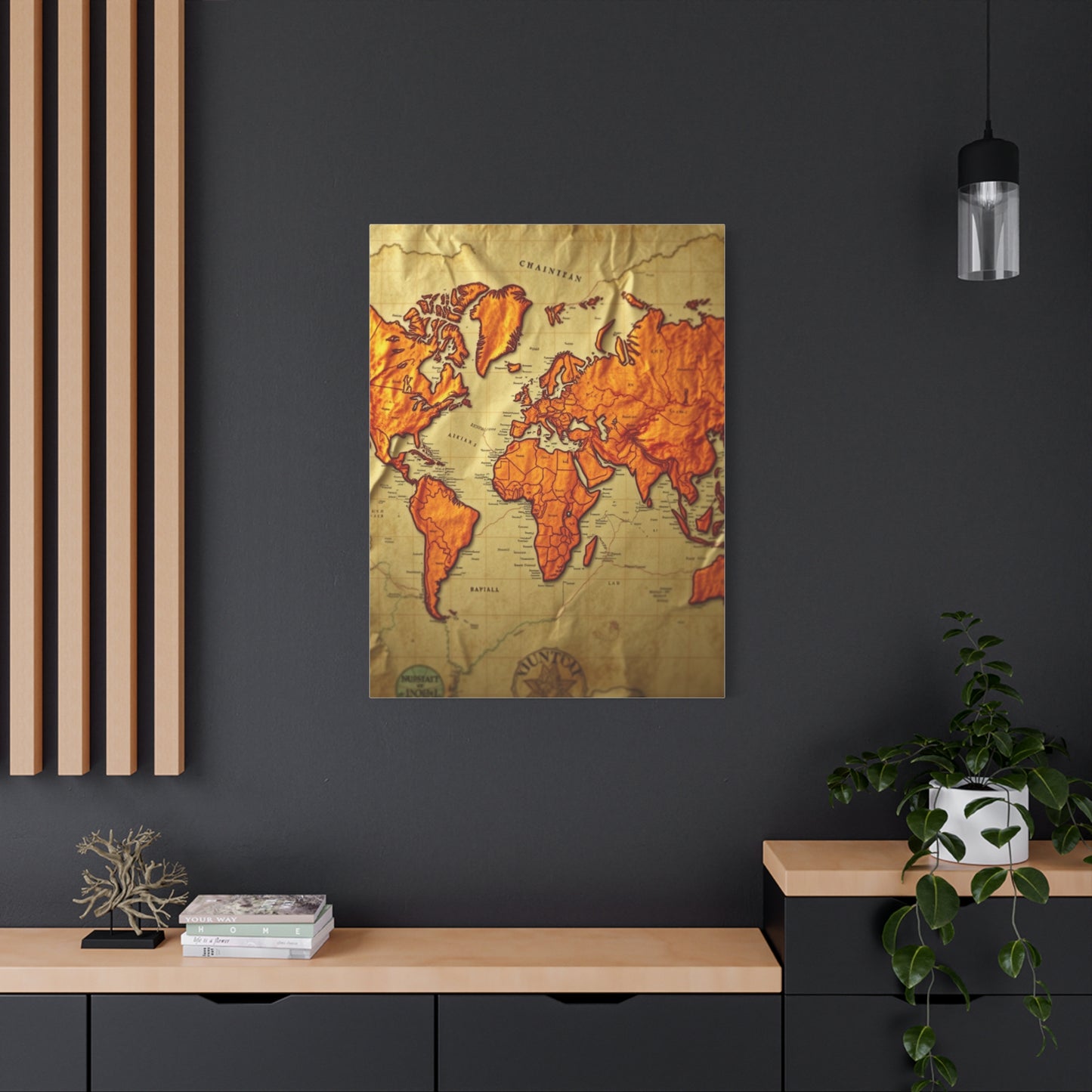 Vision Antique Maps Art Art Wall Art & Canvas Print