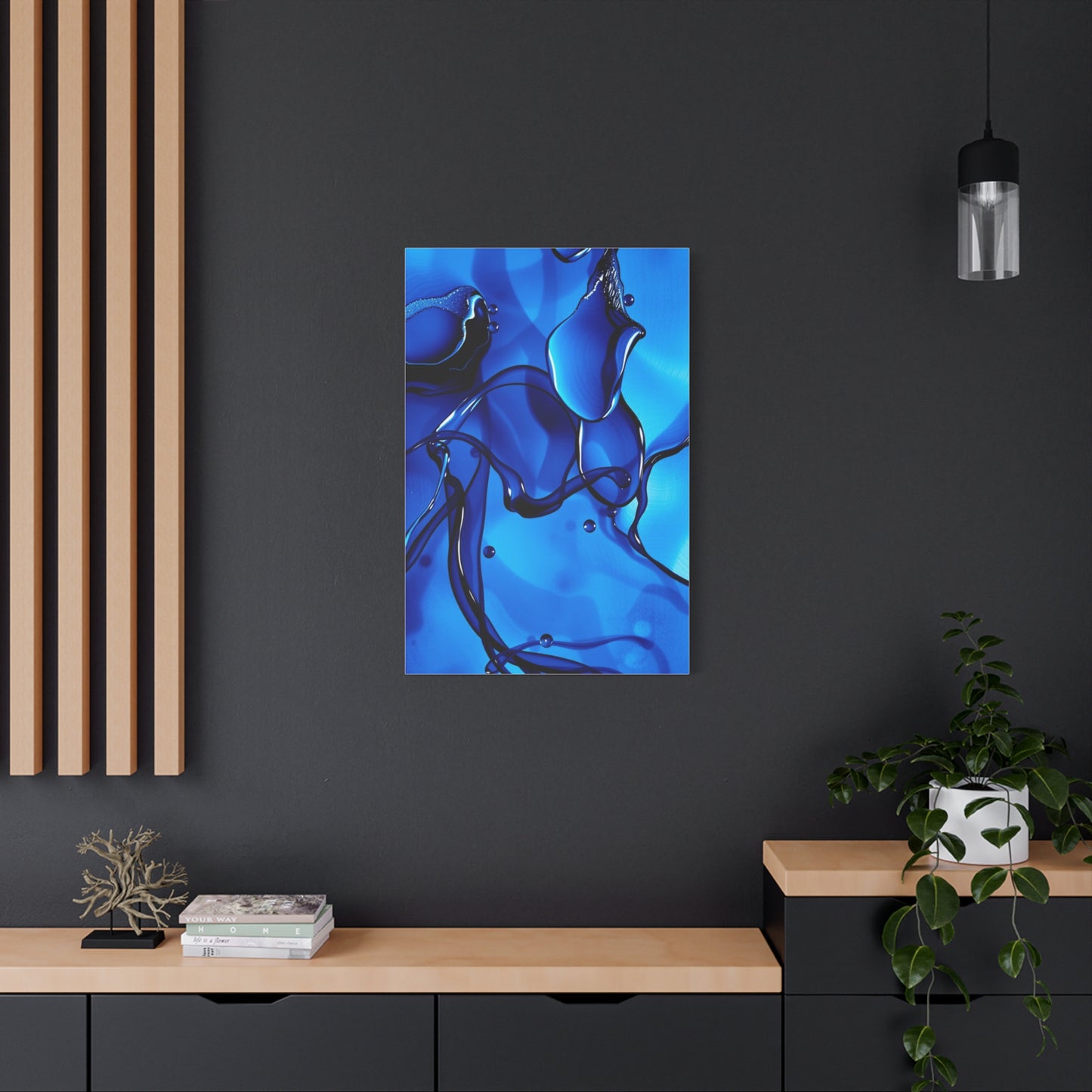Blue Abstract Art Luxury Canvas Wall Art & Canvas Print