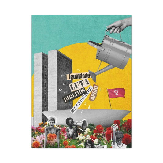 Building Painting Mixed Media Wall Art & Canvas Prints