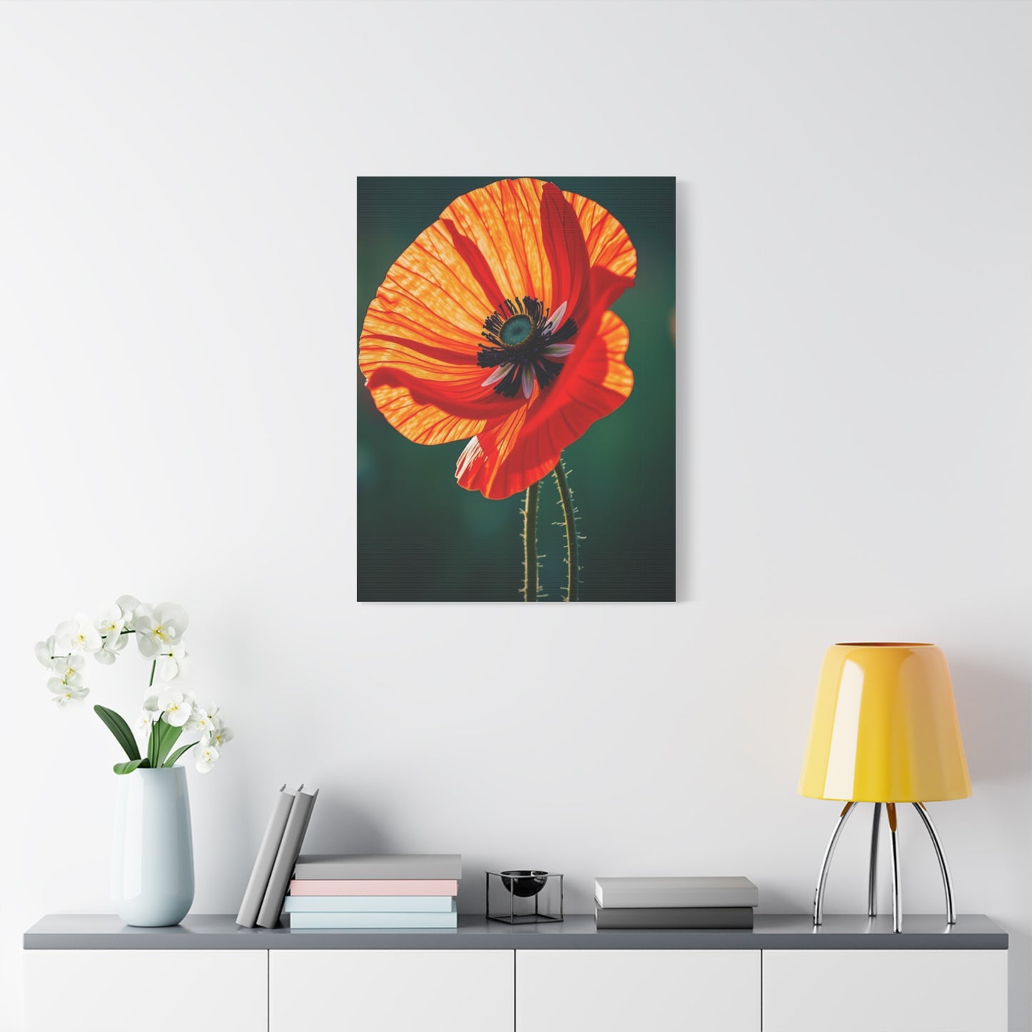 Elite Poppy Flower Art Vision Wall Art & Canvas Print