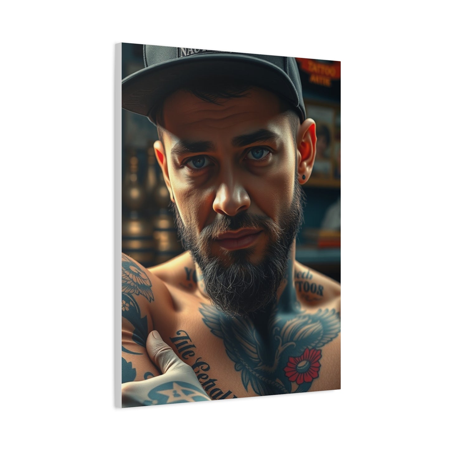 Masterpiece Tattoo Parlor Art Vision Wall Art & Canvas Print