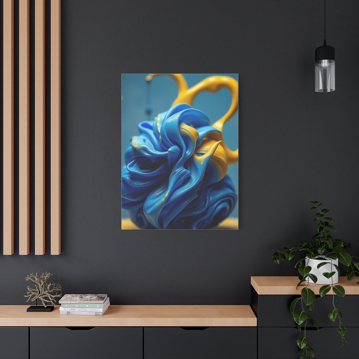Supreme Blue & Yellow Art Collection Wall Art & Canvas Print