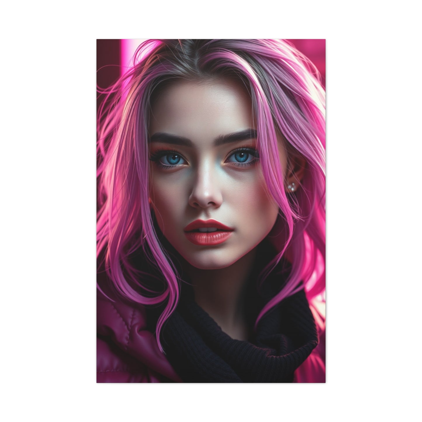 Chic Fuchsia Tapestry Wall Art & Canvas Print