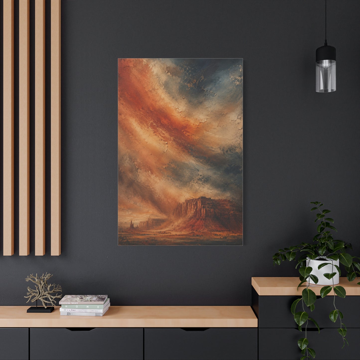 Dust Storm Mesa Abstract Wall Art & Canvas Print