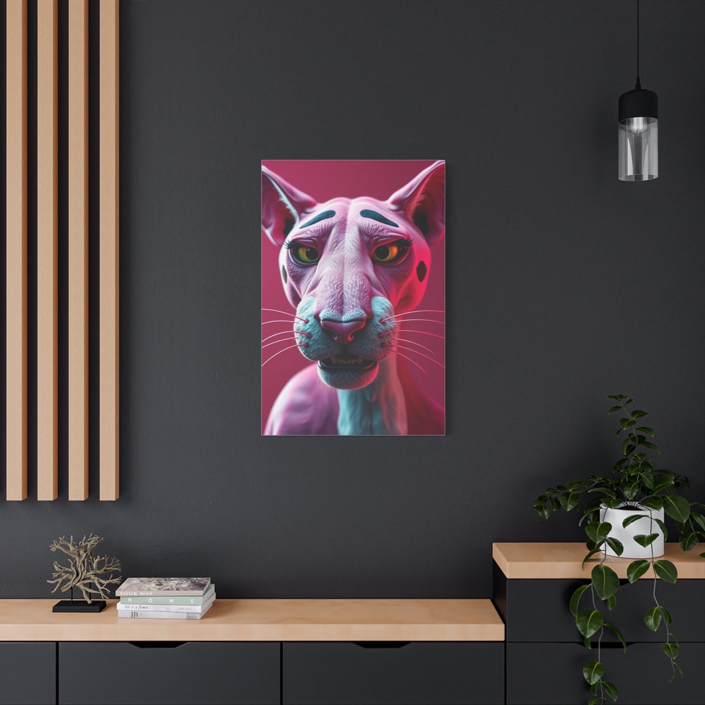 Roseate Panther Opus Wall Art & Canvas Print