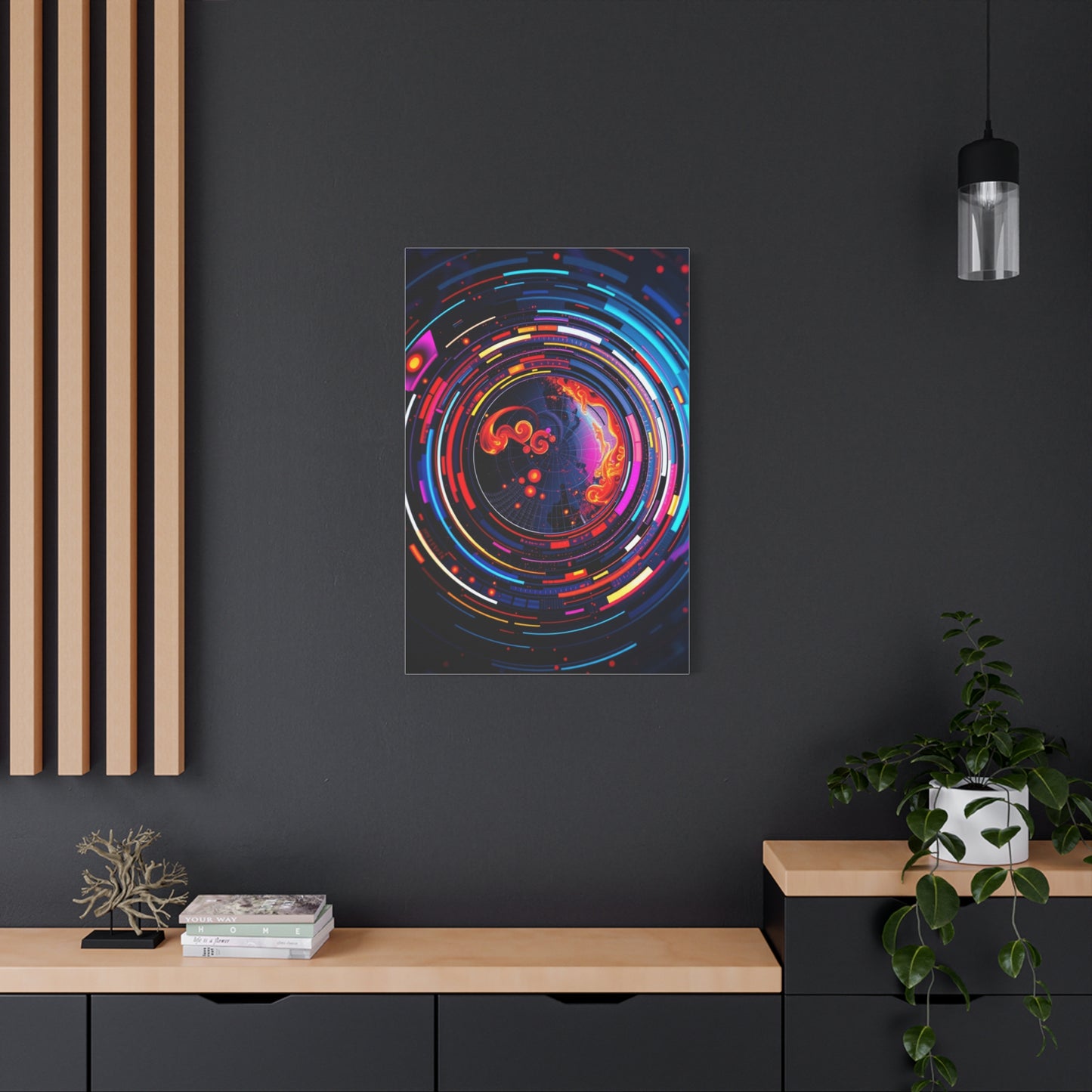 Vision Circular Abstract Art Art Wall Art & Canvas Print