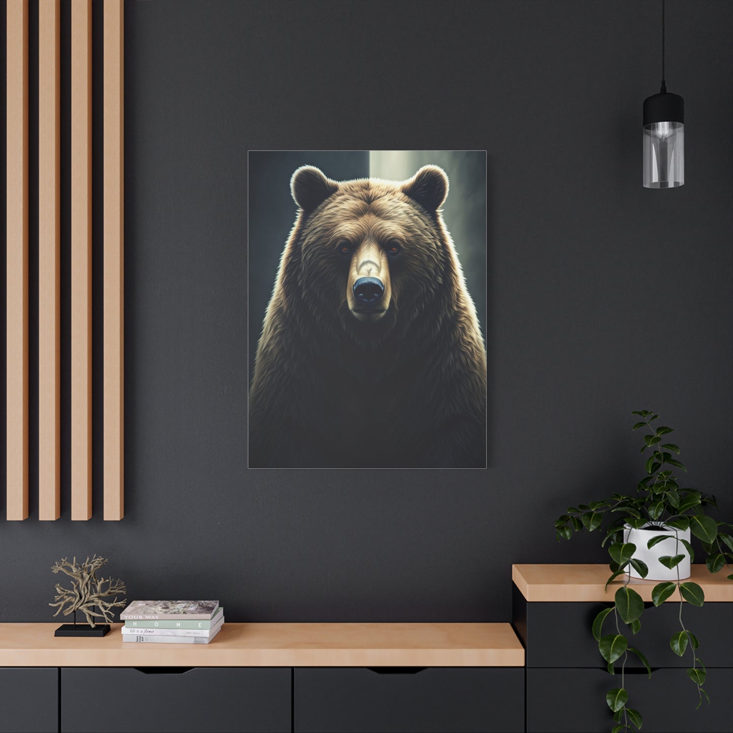 Regal Grizzly Close-Up Portrait Wall Art & Canvas Prints