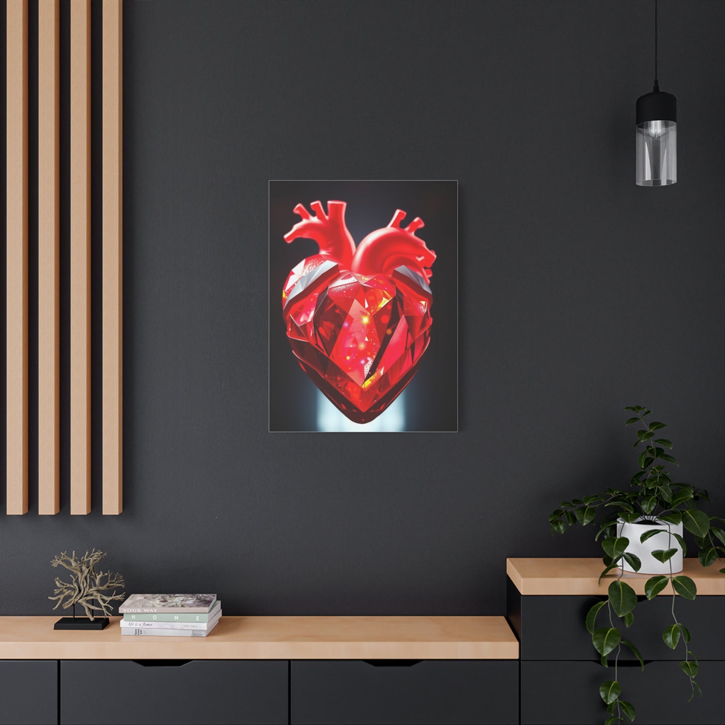 Ethereal Heart Harmony Canvas