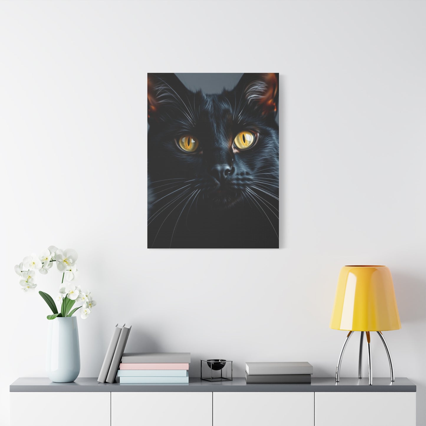 Supreme Black Cat Art Collection Wall Art & Canvas Print