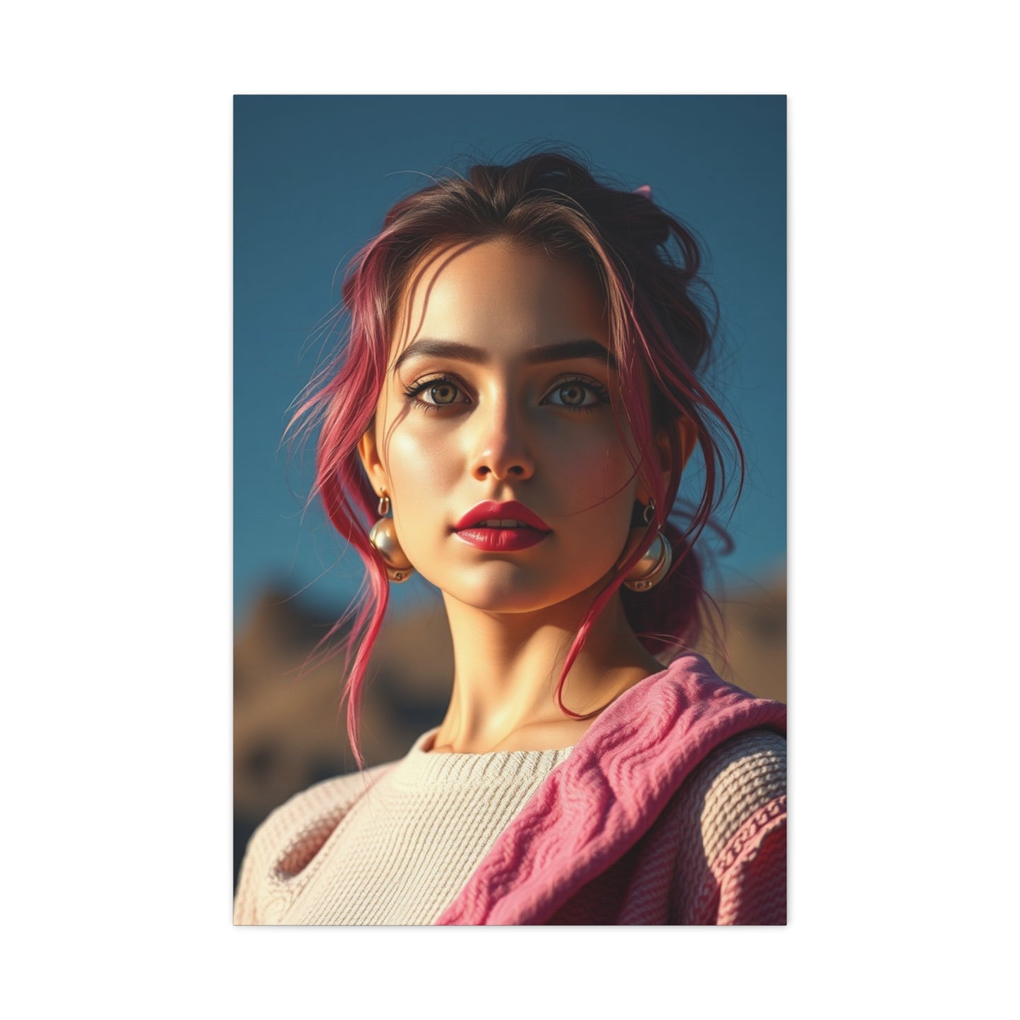 Rosy Horizon Canvas Wall Art & Canvas Print