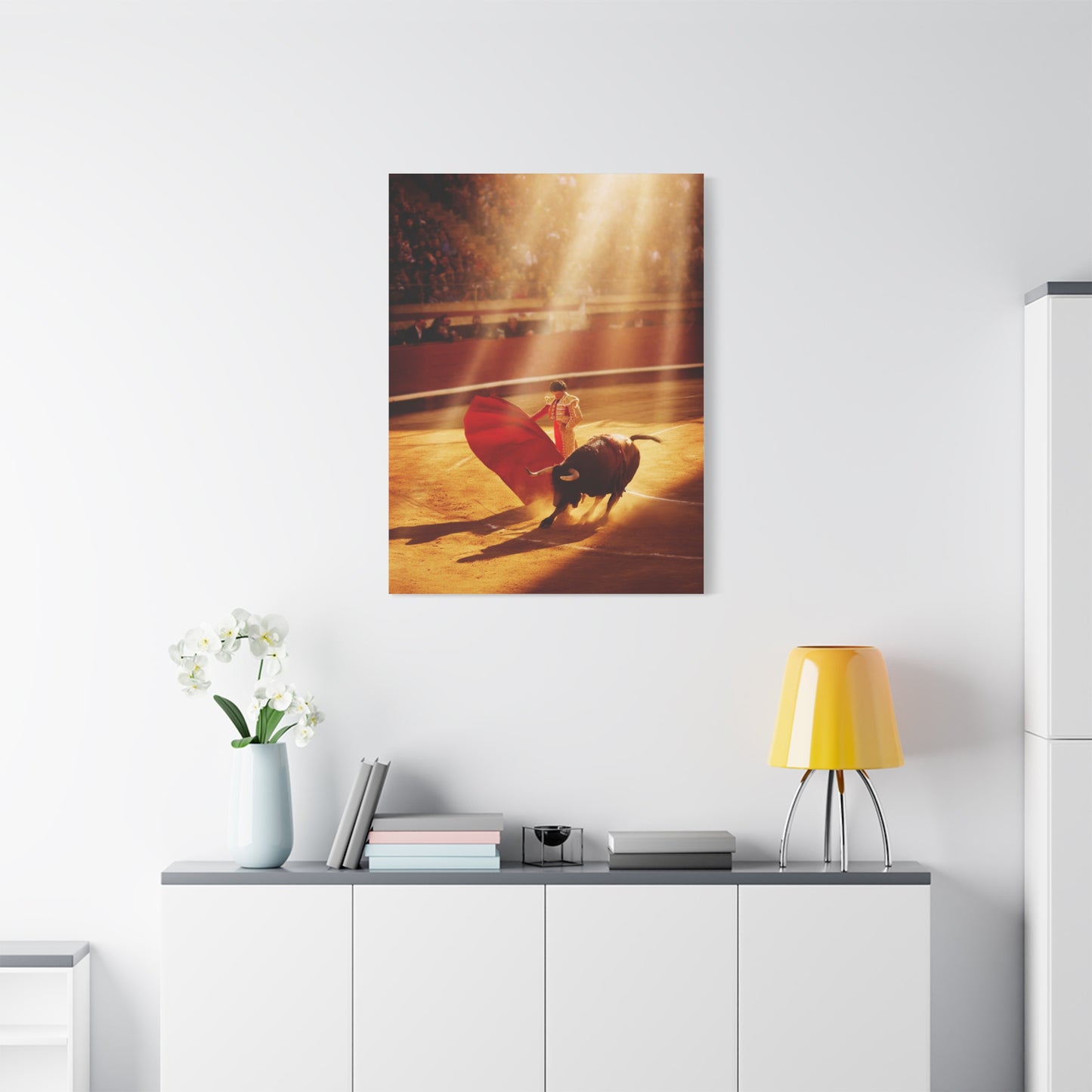 Golden Arena Matador Bullfight Wall Art & Canvas Print