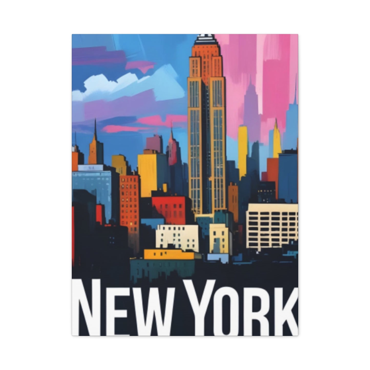 Colorful NYC Skyline Wall Art & Canvas Prints