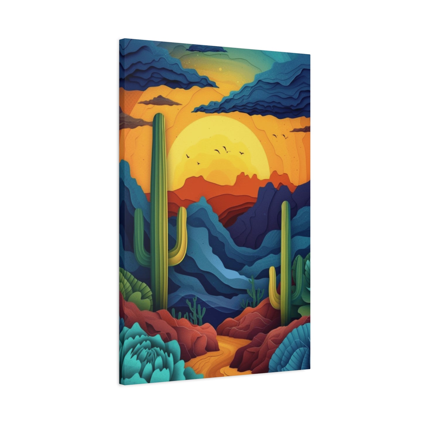Desert Scenery Painting Wall Art & Canvas Prints